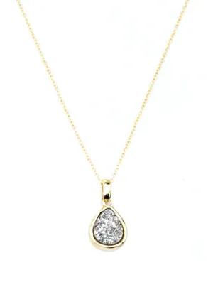 Emma Teardrop Pendant in Gold