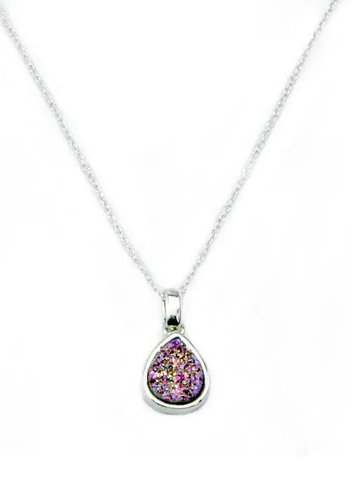 Emma Teardrop Pendant in Silver