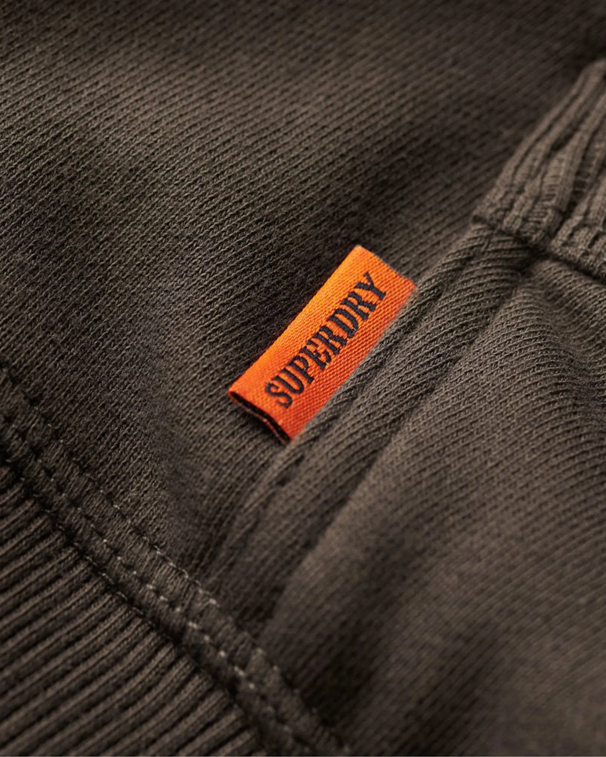 Essential Logo Zip Hoodie in Vintage Black