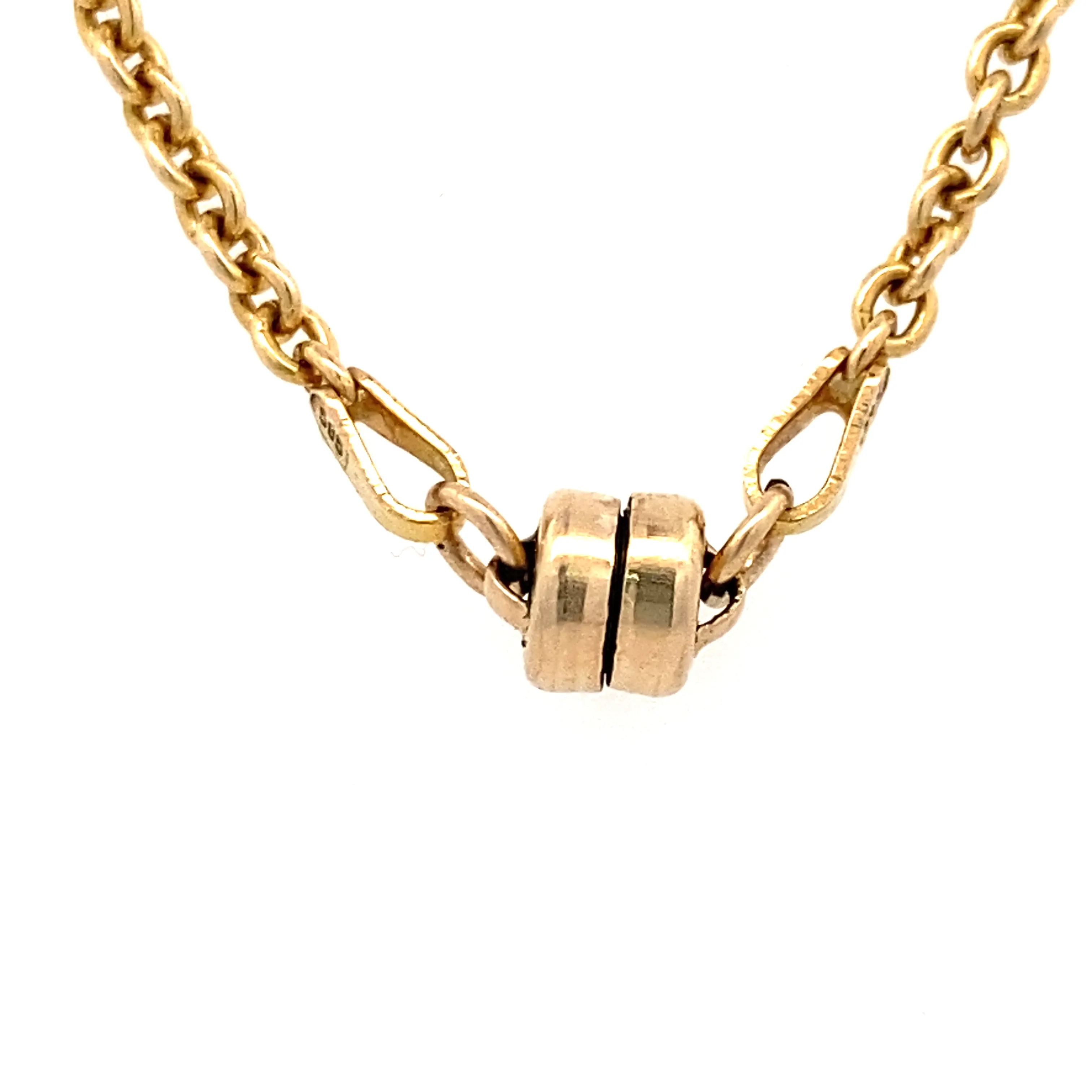 Estate Yellow Gold Fancy Link Necklace