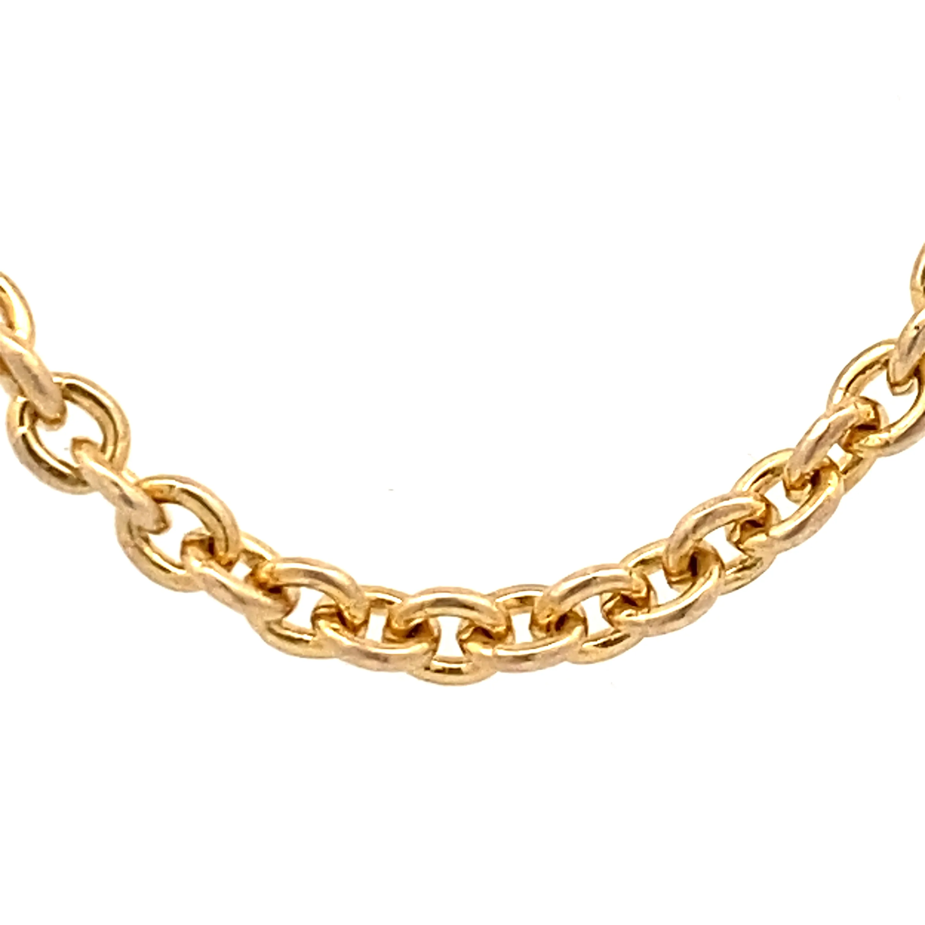 Estate Yellow Gold Fancy Link Necklace