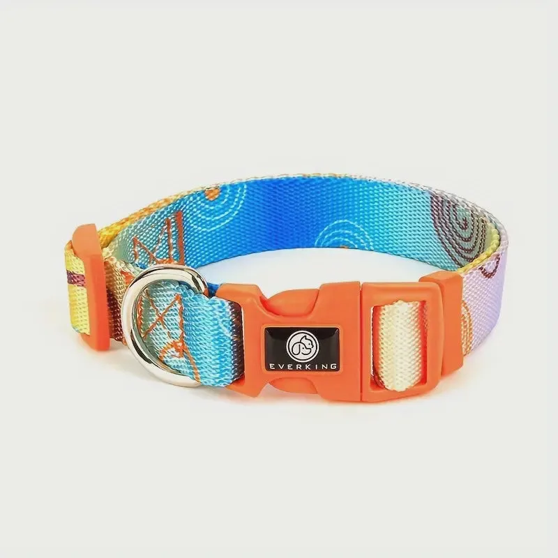 Everking Techno Dog Collars - Lake Blue - Large