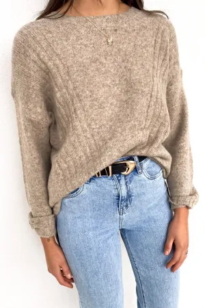 Evie Knit Jumper Mocha