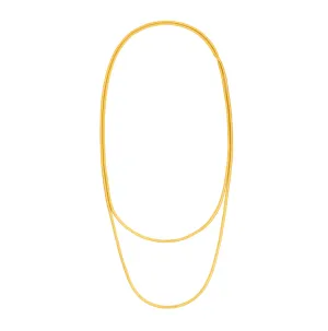 Extra Long Gold Snake Necklace