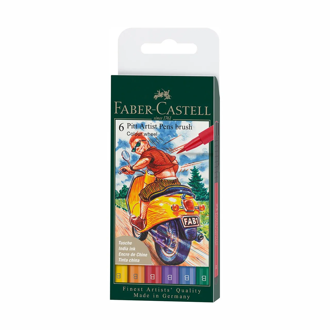 Faber-Castell Colour Wheel Pitt Artist Brush Pens Gift Set