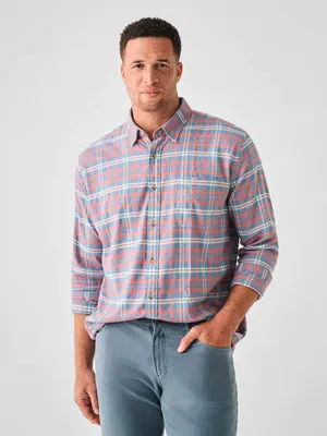 Faherty Men's All Time Shirt in Niagara River Plaid