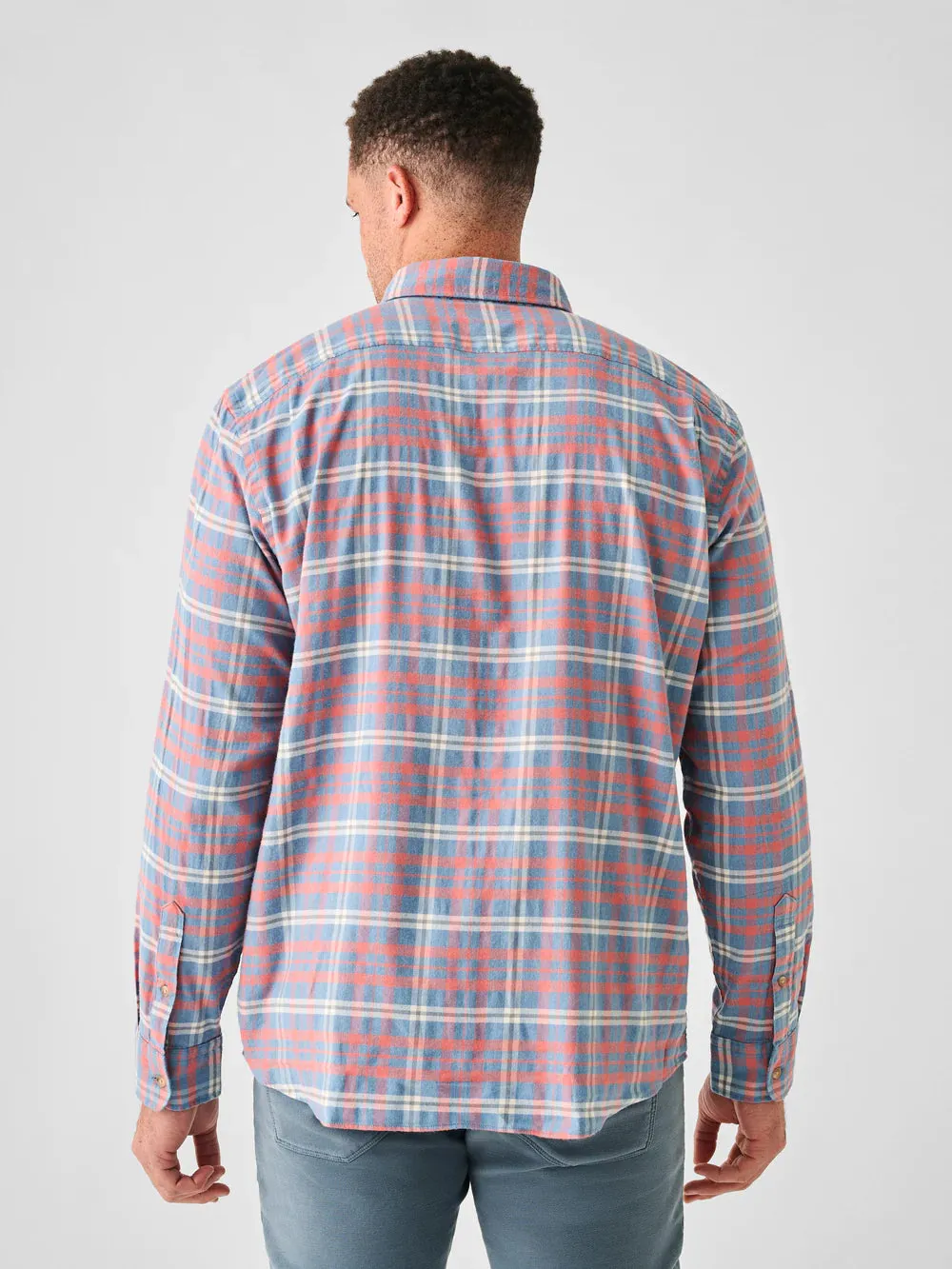 Faherty Men's All Time Shirt in Niagara River Plaid