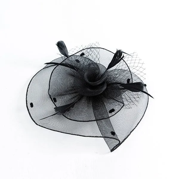 Feathered Flower Fascinator