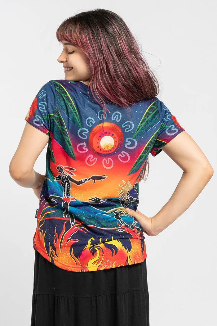 Fire Spirit People Women's Fashion Top