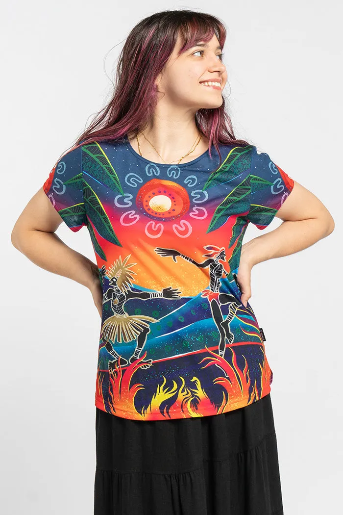 Fire Spirit People Women's Fashion Top