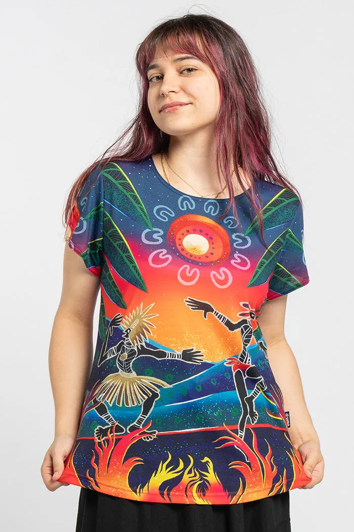 Fire Spirit People Women's Fashion Top