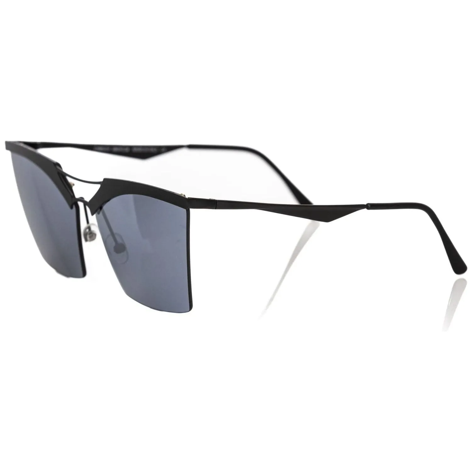 Frankie Morello Black Metallic Women's Sunglass