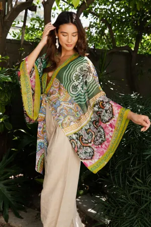 Free Spirit Boho Tie Front Wrap w/ Armholes