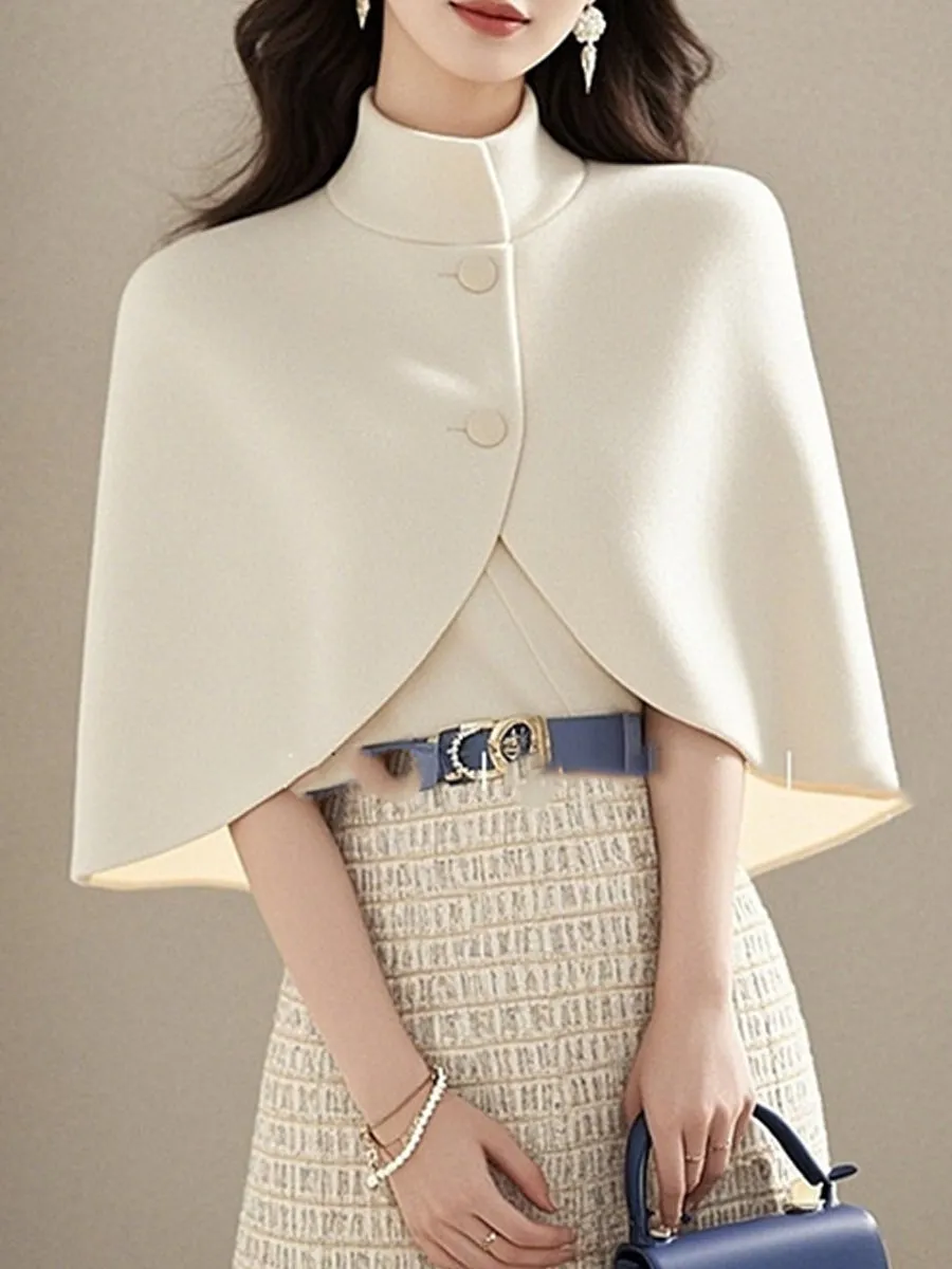 French Woolen Chic High-end Cape