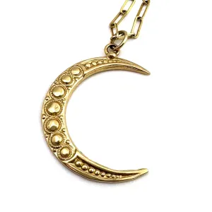 GODDESS MOON Necklace - Gold