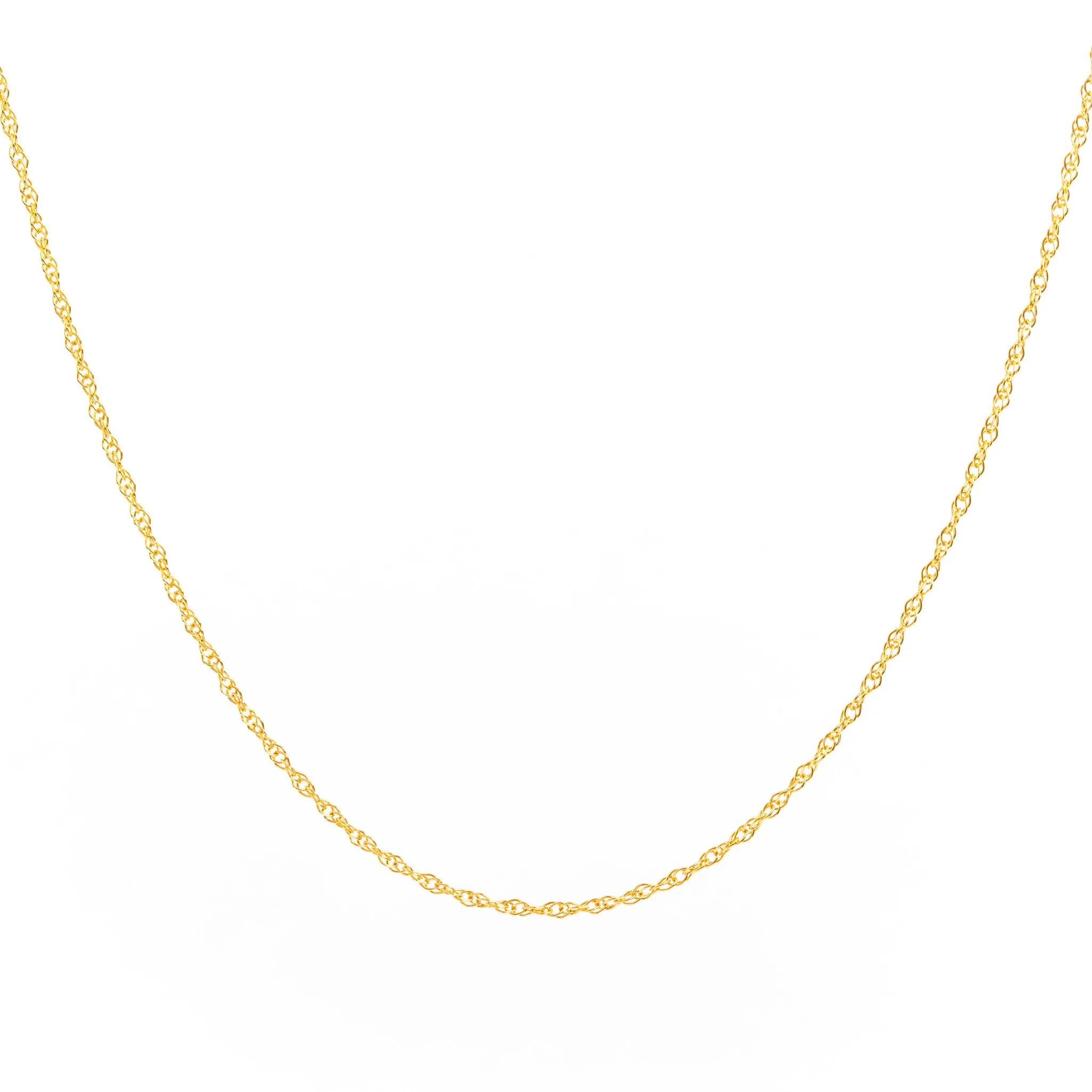 Gold Rope Chain Necklace