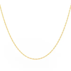 Gold Rope Chain Necklace