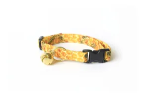 Golden Yellow Honeycomb Bees Cat Collar