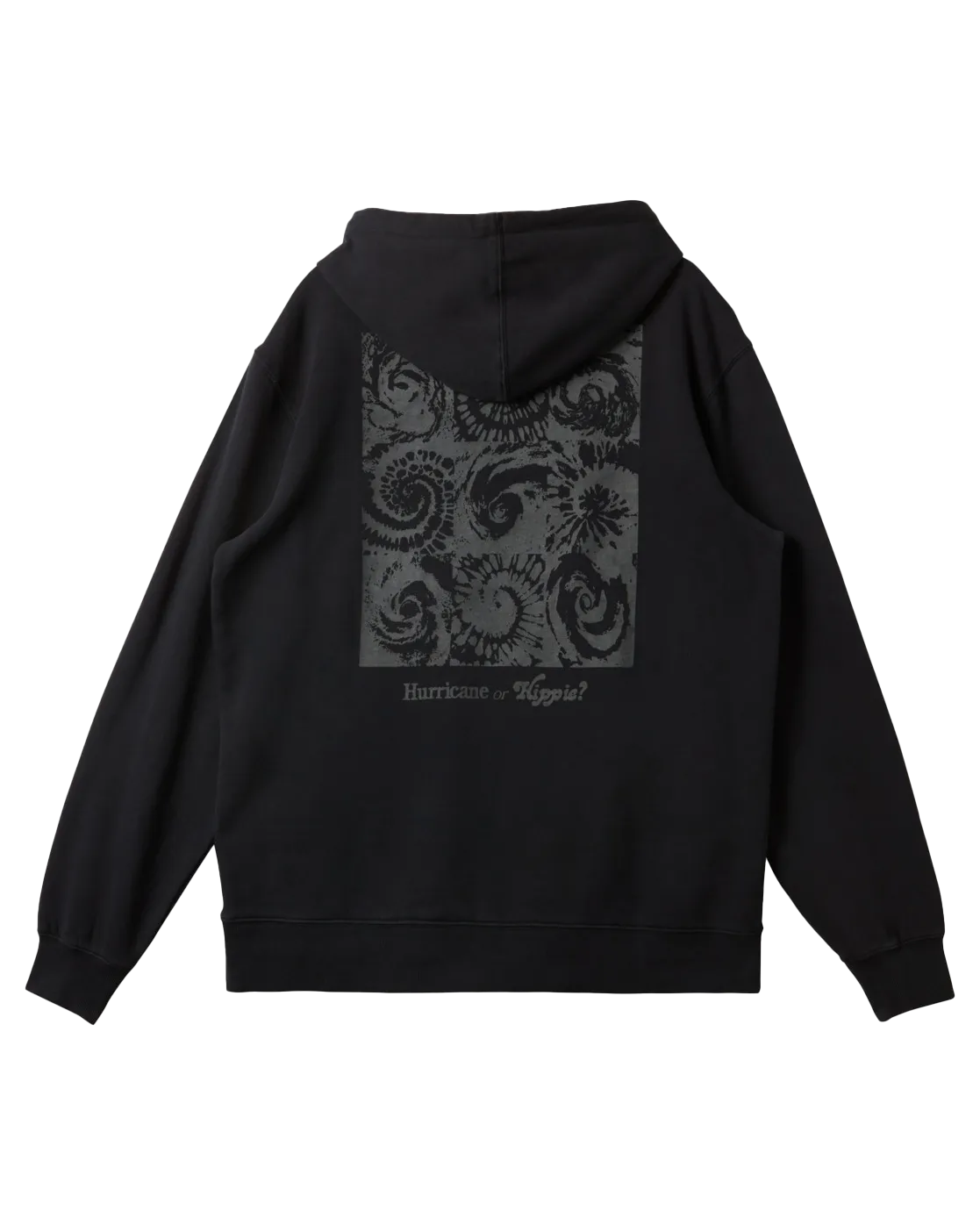 Graphic Mix Hoodie in Black