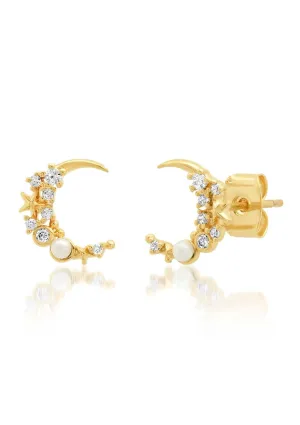 Half-Moon Gold Earrings