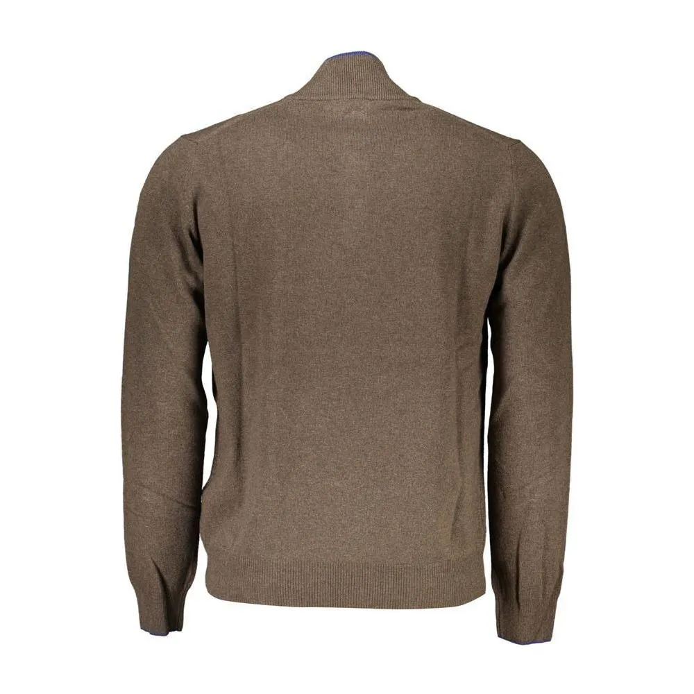 Harmont & Blaine Half-Zip Contrast Detail Sweater