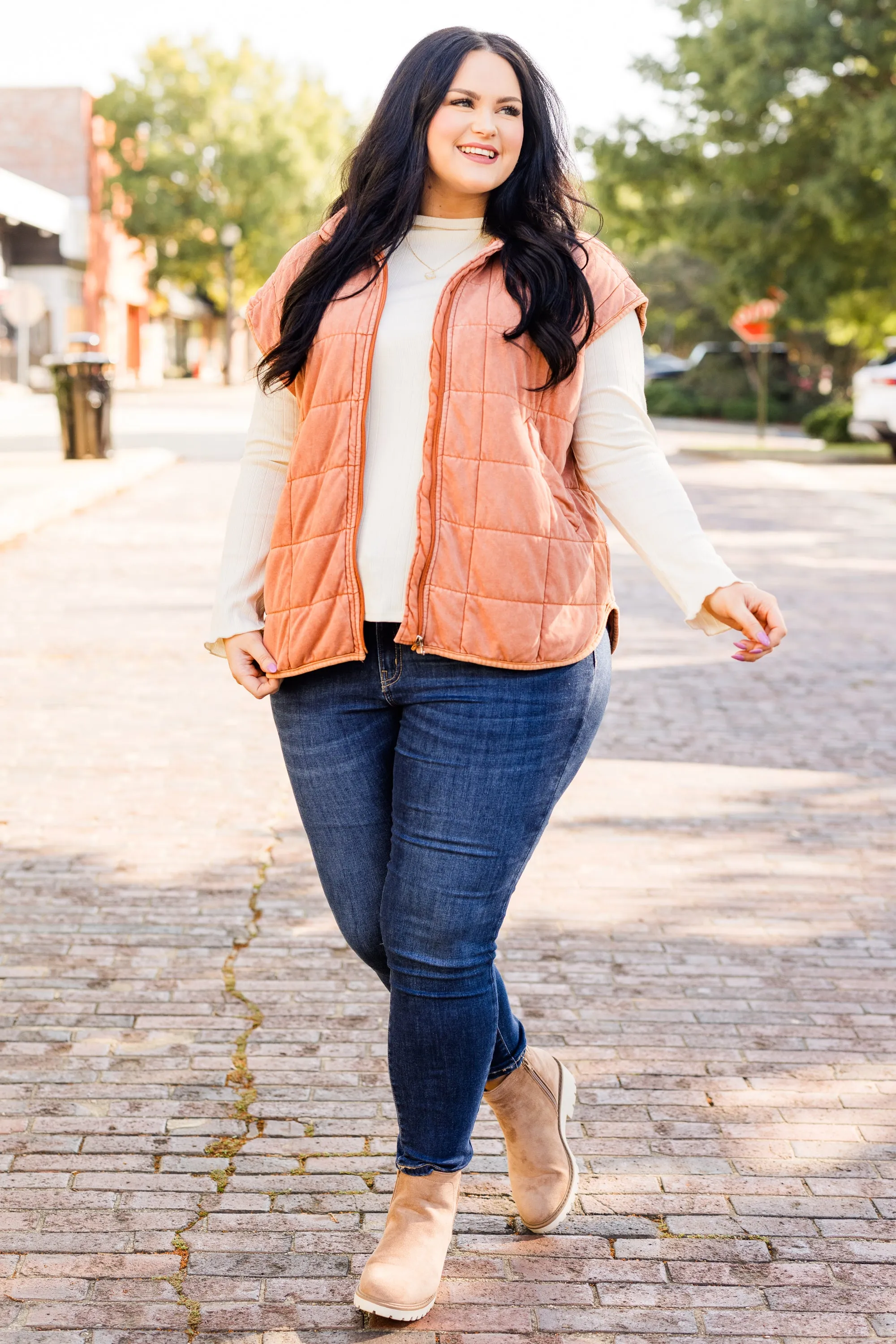 Harvest Haven Vest, Brown