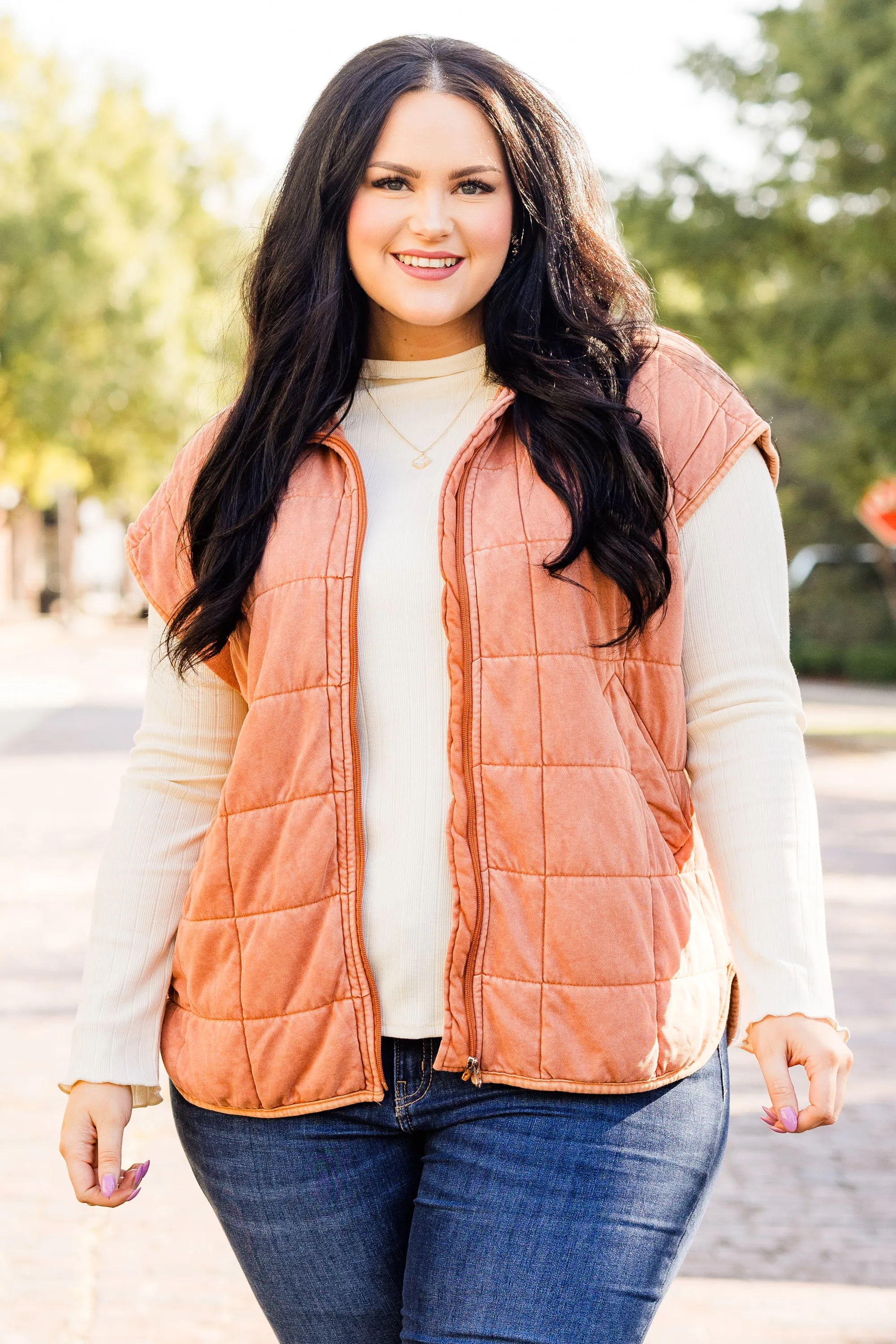 Harvest Haven Vest, Brown