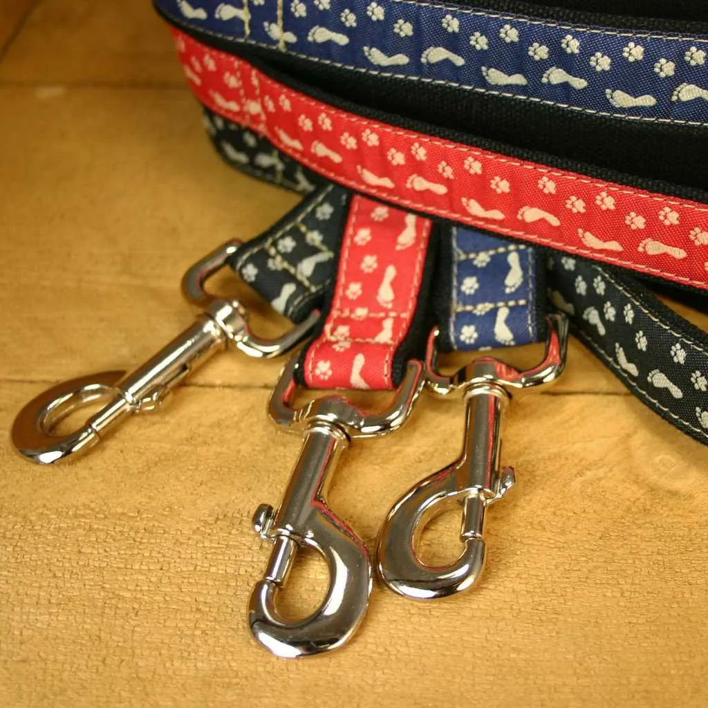 Hemp Dog Leash 6' Click n' Go with clasp BFF Red