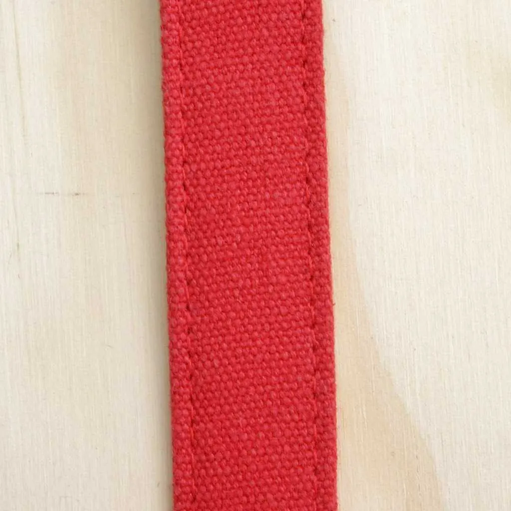 Hemp Dog Leash 6' Red Basic Canvas