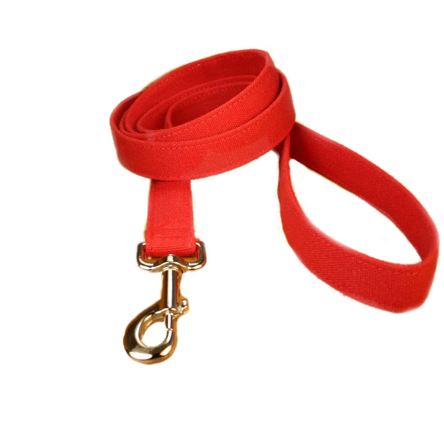 Hemp Dog Leash 6' Red Basic Canvas