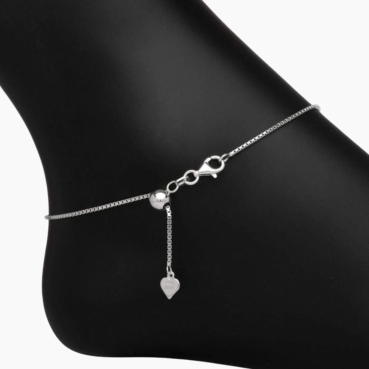 Hera Silver Layering Anklet Set