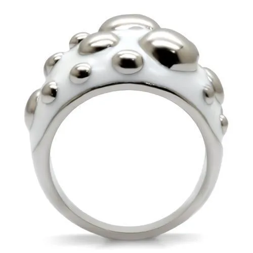 High polished (no plating) Stainless Steel Ring with No Stone for Women Style TK042