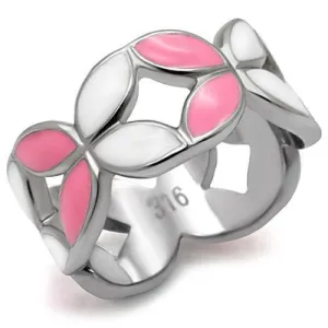 High polished (no plating) Stainless Steel Ring with No Stone for Women Style TK051