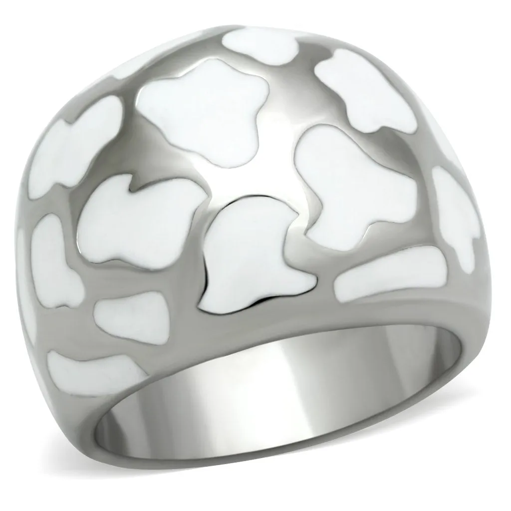 High polished (no plating) Stainless Steel Ring with No Stone for Women Style TK217