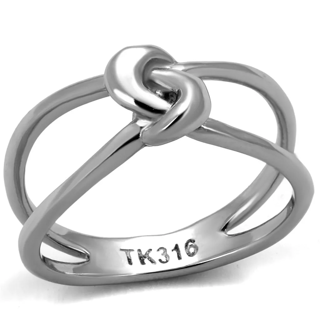 High polished (no plating) Stainless Steel Ring with No Stone for Women Style TK2262