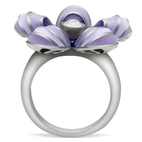 High polished (no plating) Stainless Steel Ring with No Stone for Women Style TK229