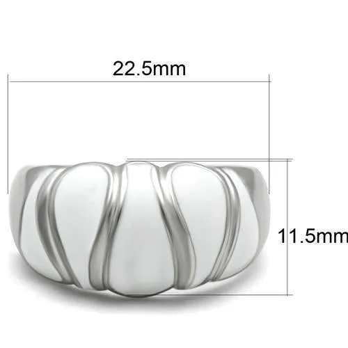 High polished (no plating) Stainless Steel Ring with No Stone for Women Style TK230