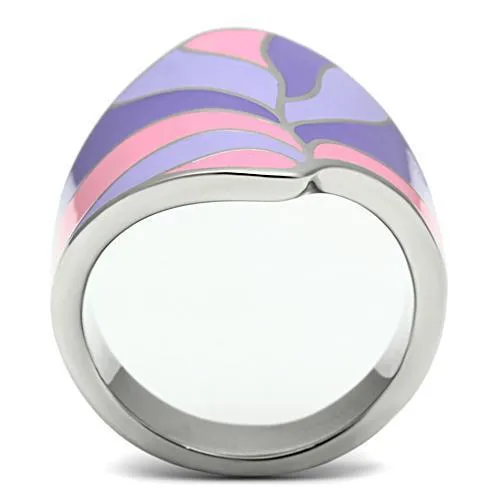 High polished (no plating) Stainless Steel Ring with No Stone for Women Style TK256