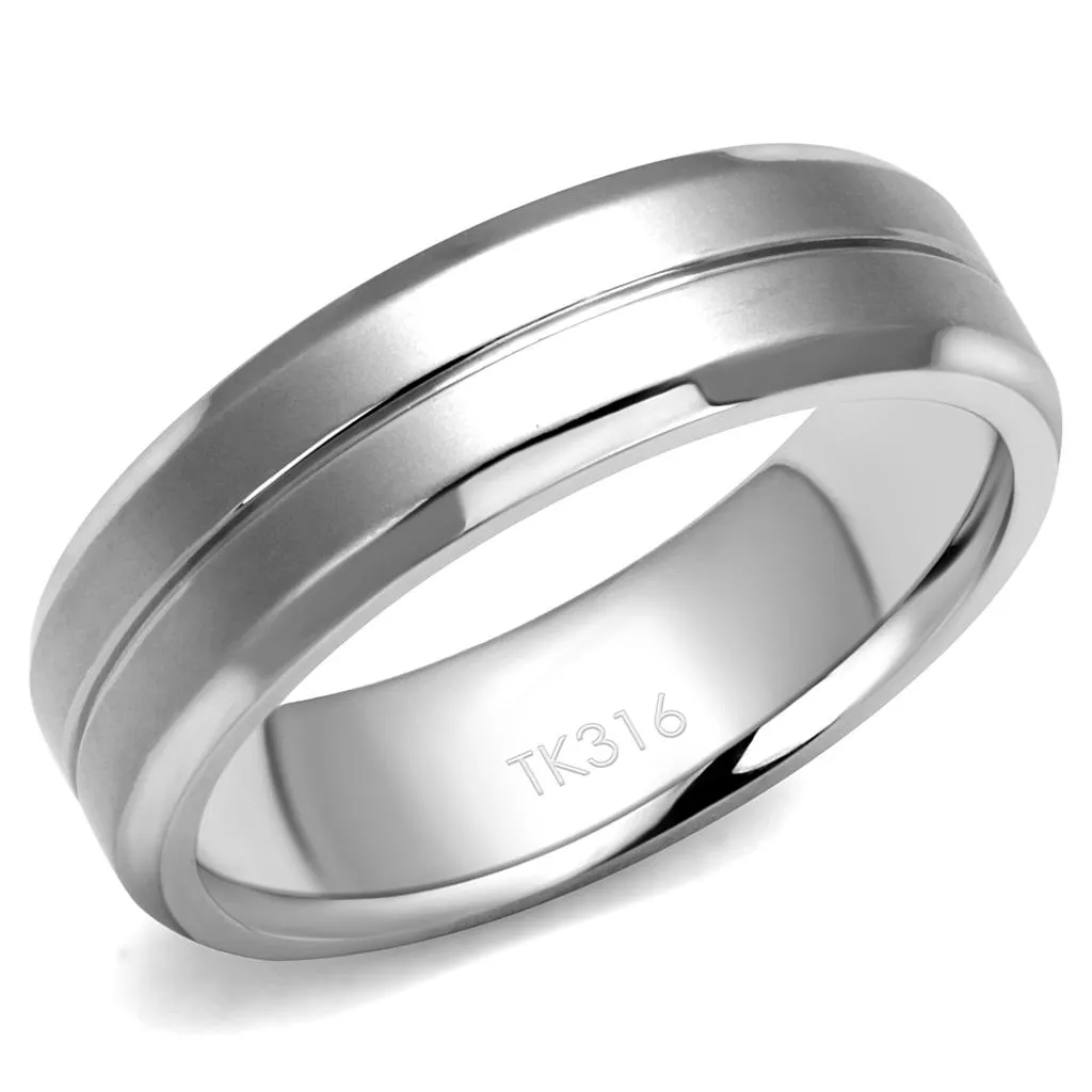 High polished (no plating) Stainless Steel Ring with No Stone for Women Style TK2917