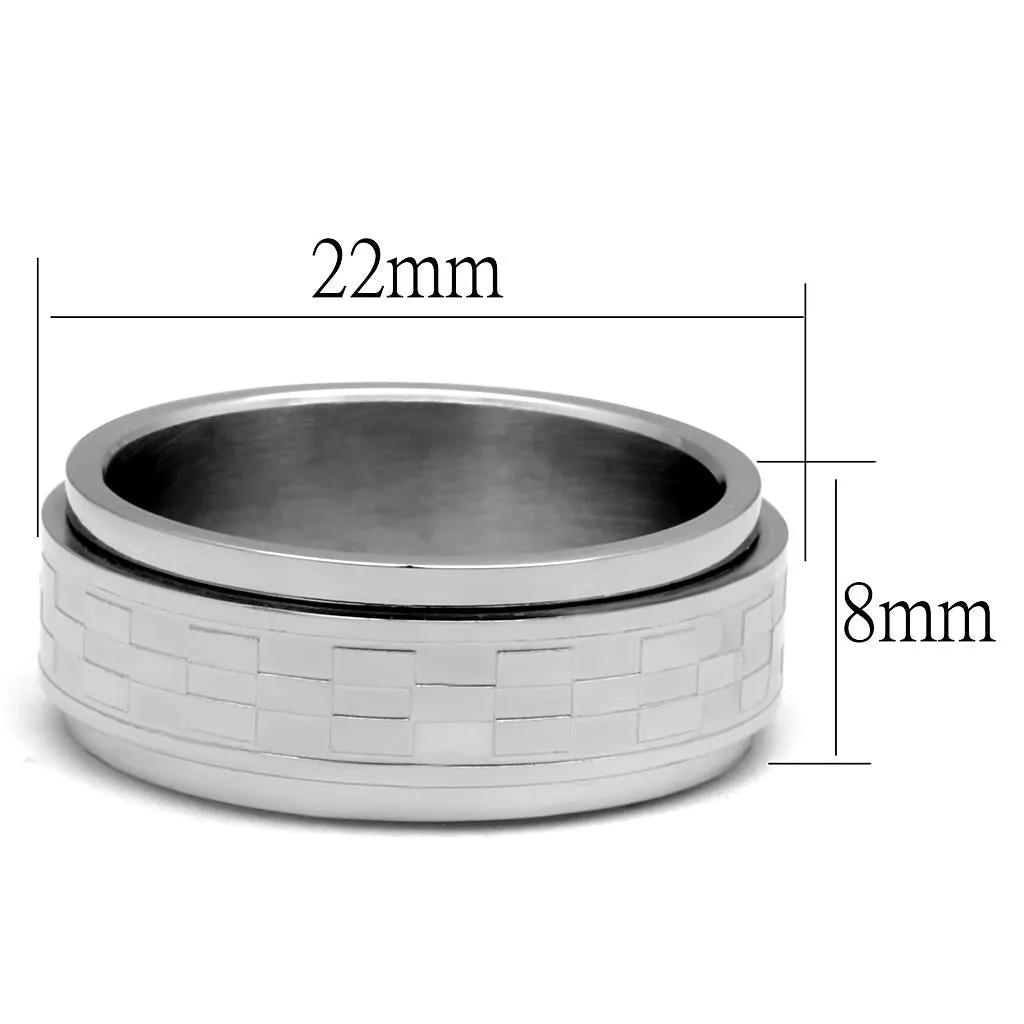 High polished (no plating) Stainless Steel Ring with No Stone for Women Style TK2942