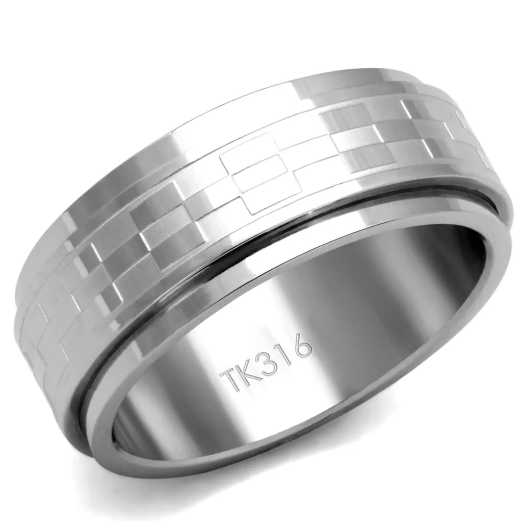 High polished (no plating) Stainless Steel Ring with No Stone for Women Style TK2942