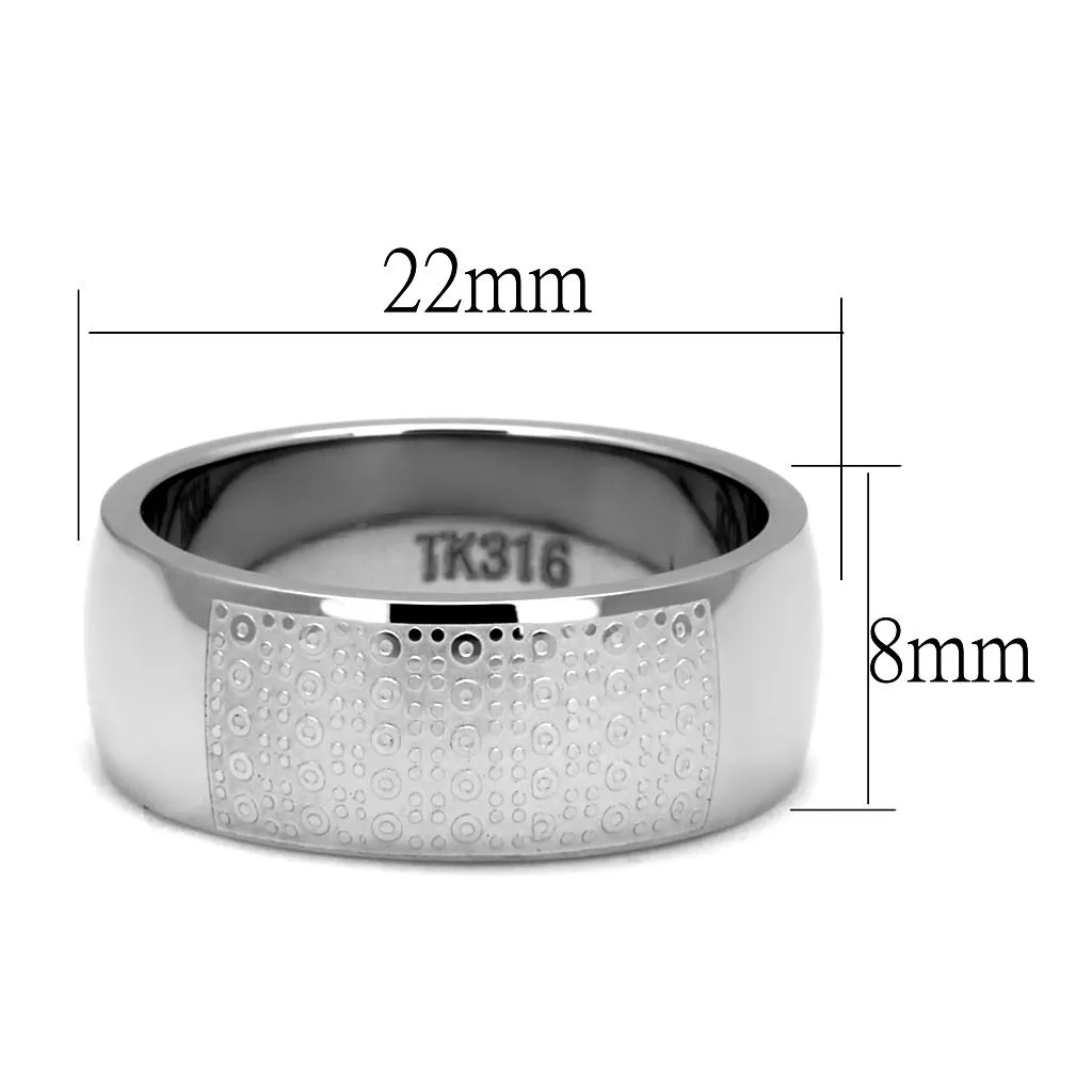 High polished (no plating) Stainless Steel Ring with No Stone for Women Style TK2945