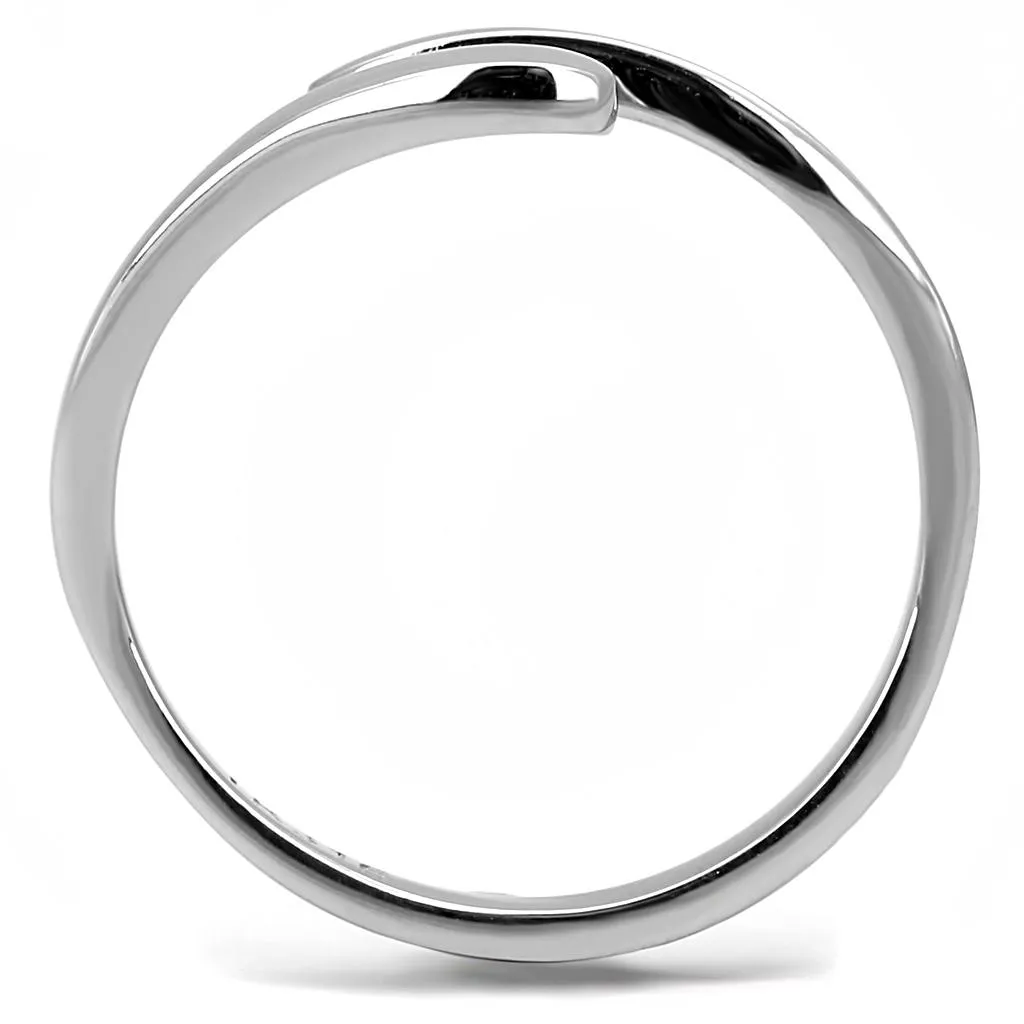 High polished (no plating) Stainless Steel Ring with No Stone for Women Style TK3261