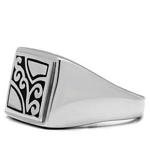 High polished (no plating) Stainless Steel Ring with No Stone for Women Style TK482