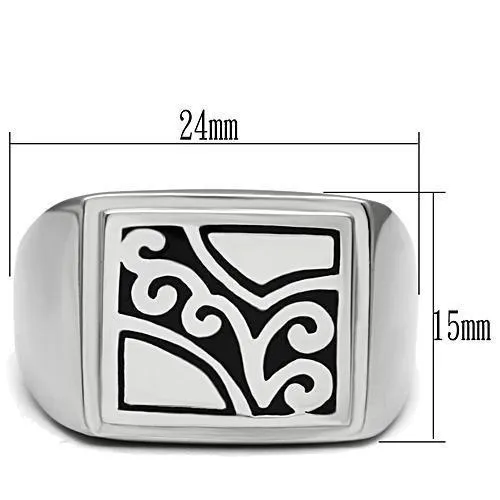 High polished (no plating) Stainless Steel Ring with No Stone for Women Style TK482