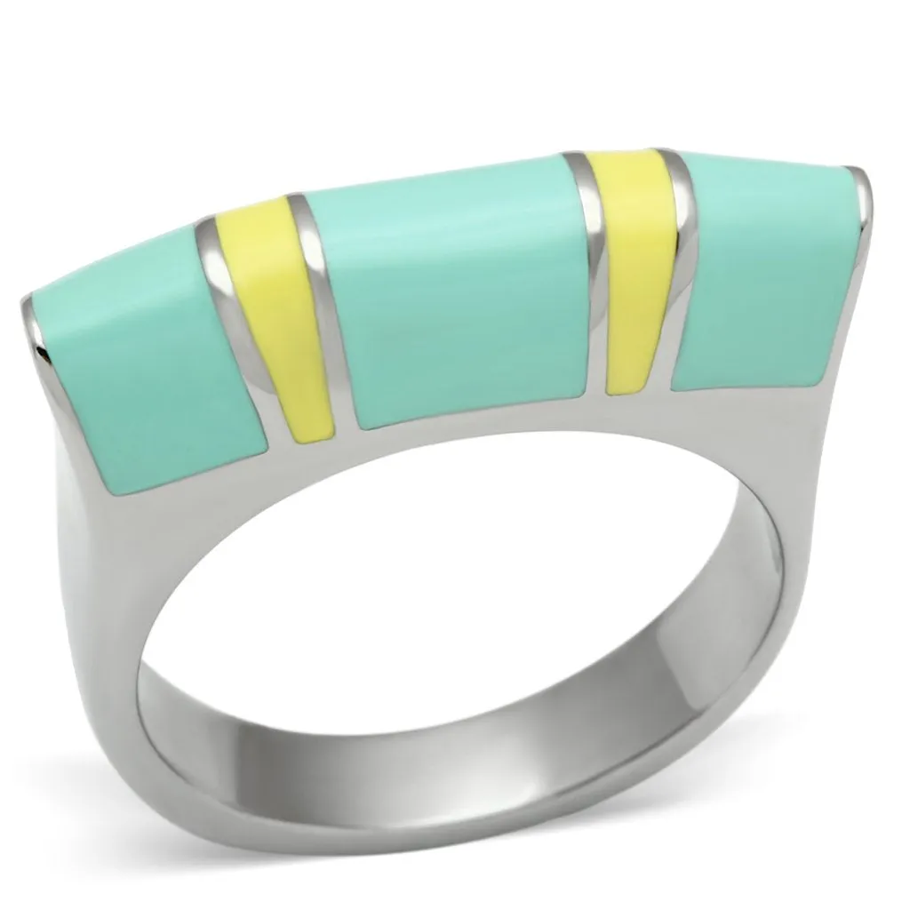 High polished (no plating) Stainless Steel Ring with No Stone for Women Style TK528