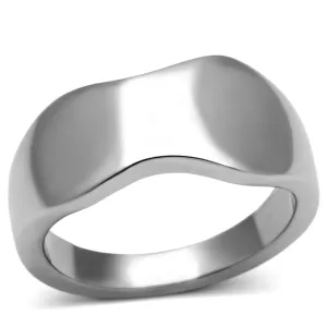 High polished (no plating) Stainless Steel Ring with No Stone for Women Style TK618