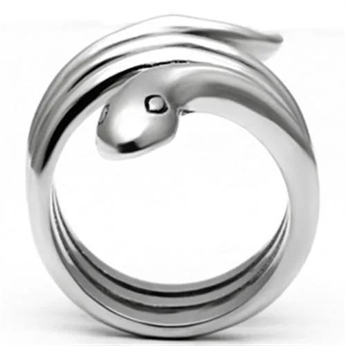 High polished (no plating) Stainless Steel Ring with No Stone for Women Style TK666