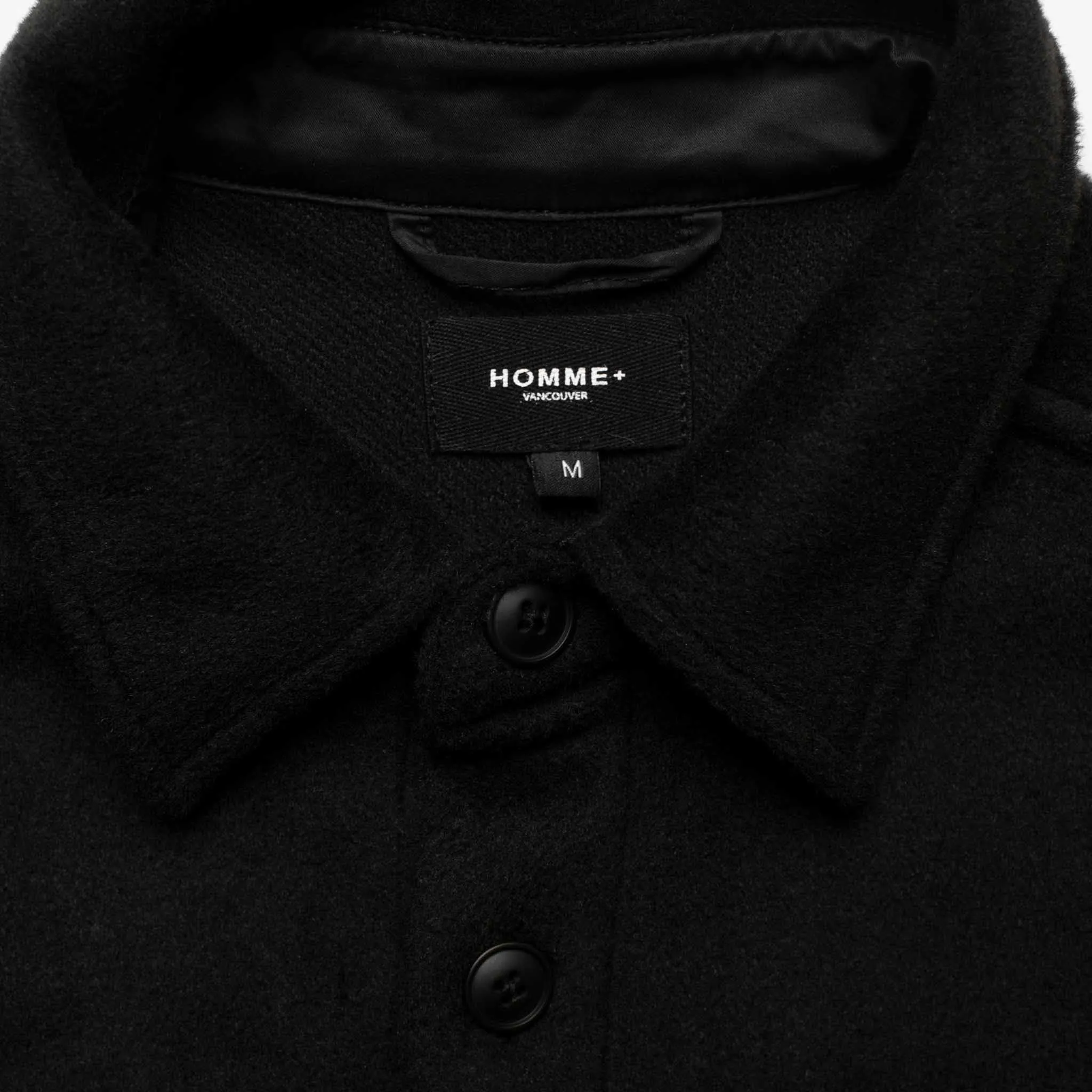 HOMME  Heavyweight Overshirt Black