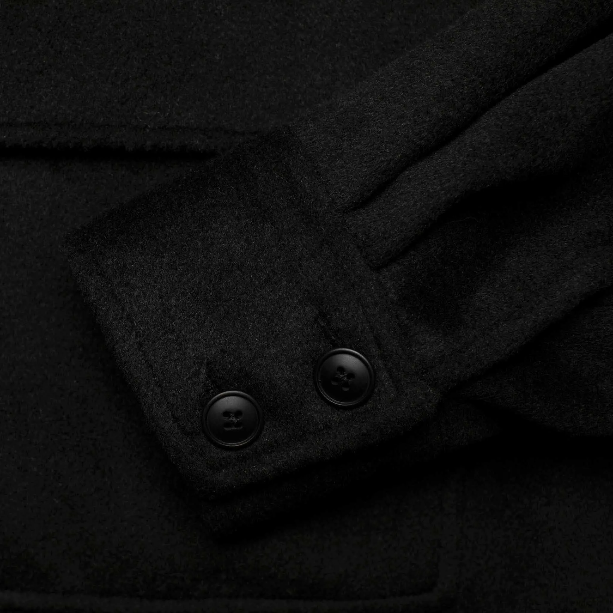 HOMME  Heavyweight Overshirt Black